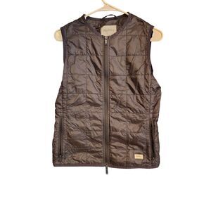 Max Mara Leisure Women's Dark Blue Sleeveless Zip Up Vest Size4